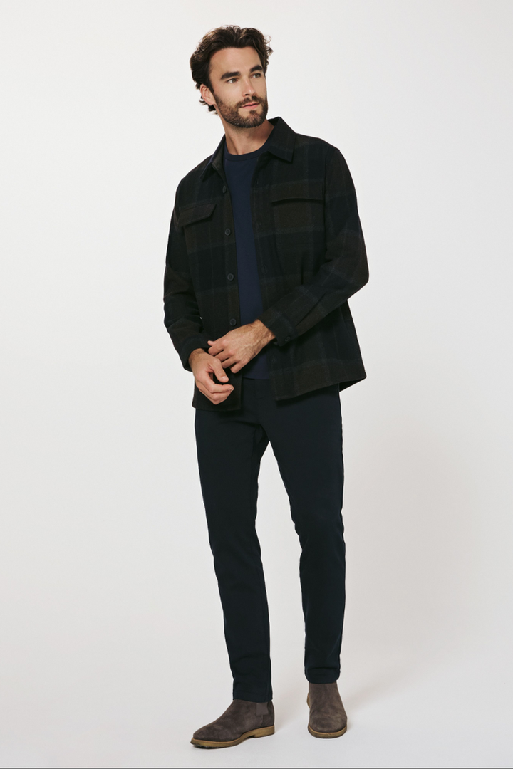 7DIAMONDS - Sea Ranch Overshirt Jacket in Dark Olive