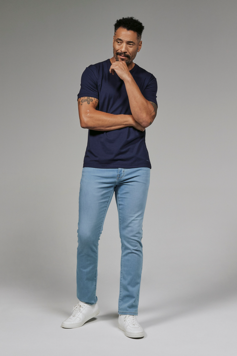 7DIAMONDS - Modal Crew Neck Tee in Navy