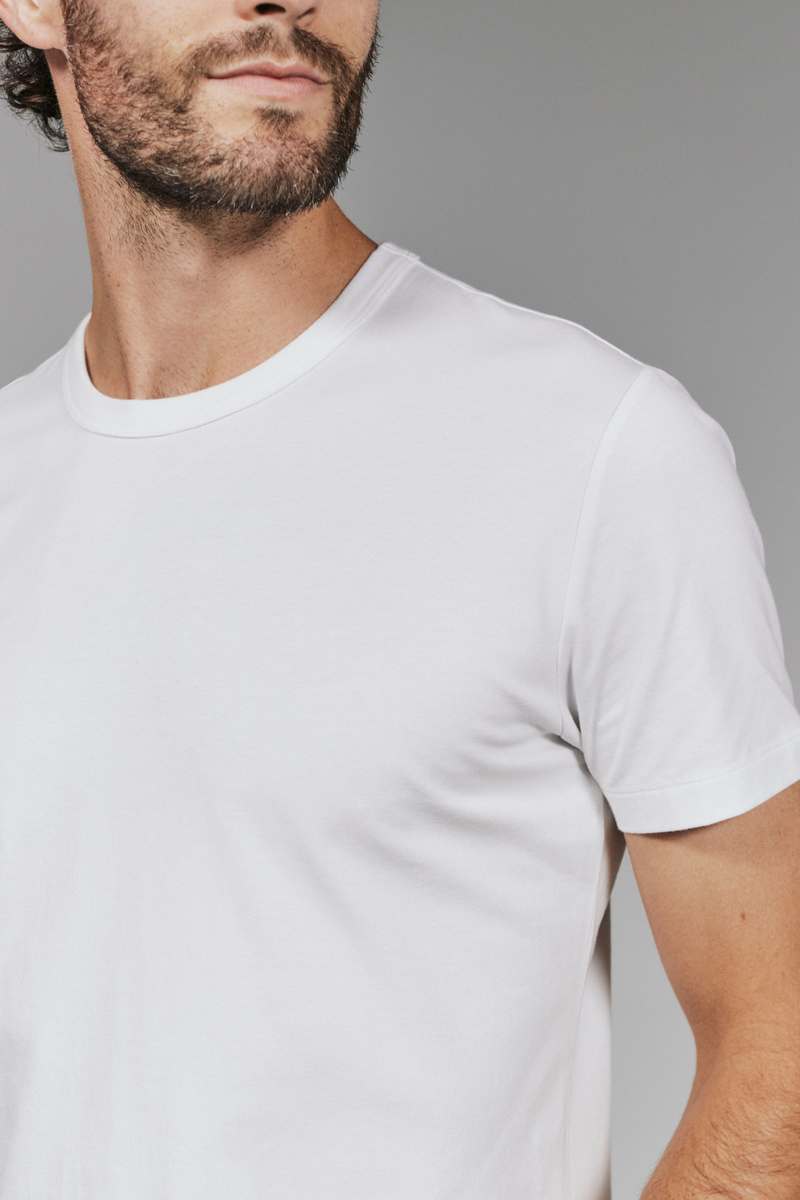 7DIAMONDS - Modal Crew Neck Tee in White