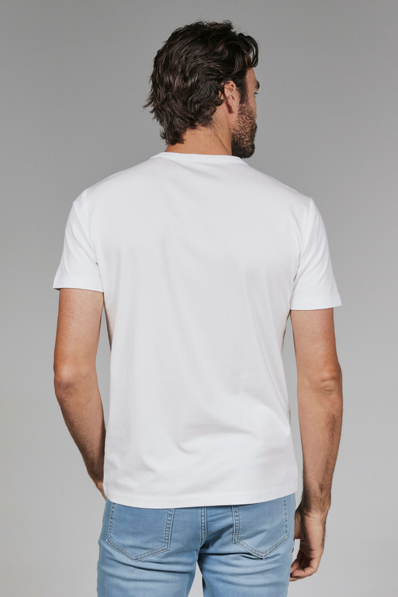7DIAMONDS - Modal Crew Neck Tee in White