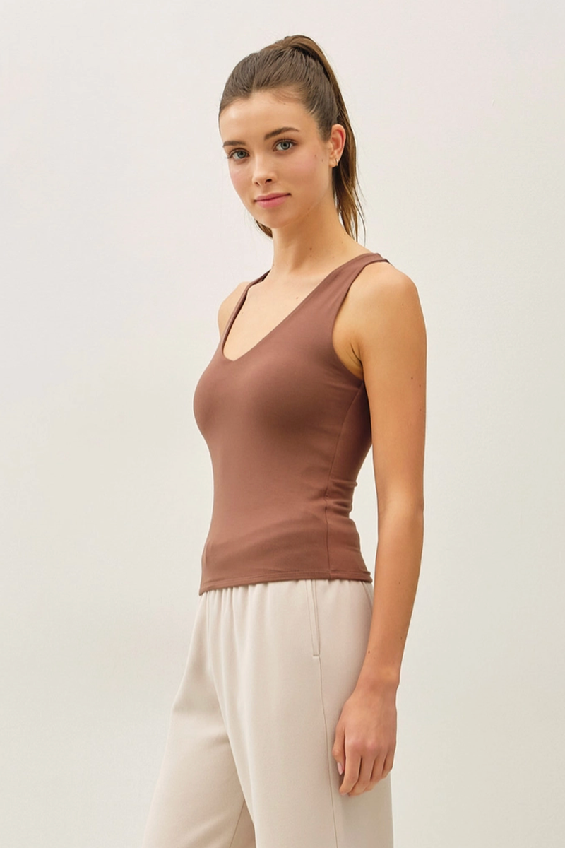 Be Cool - Basic Full Length V-Neck Tank
