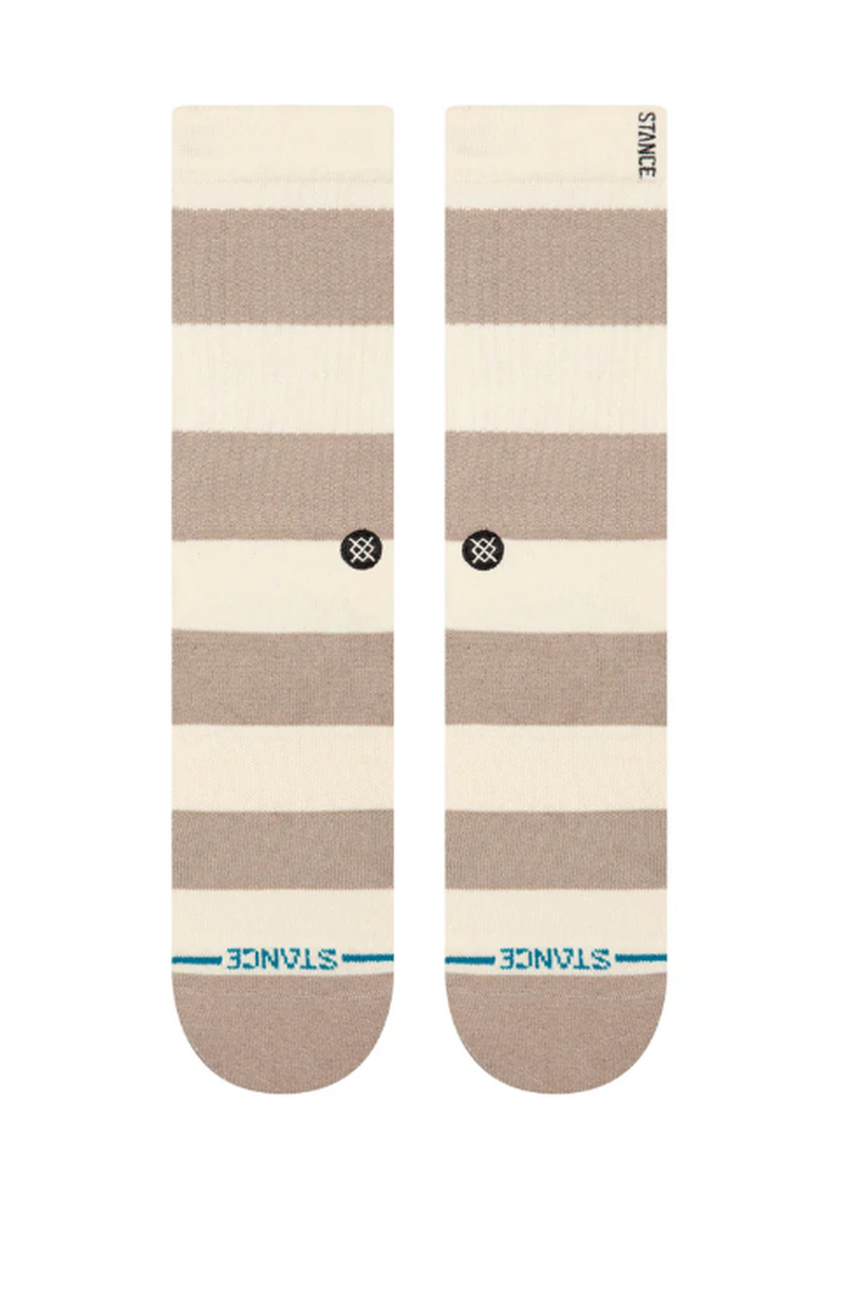 Stance - Stacked Up Crew Socks in String Grey
