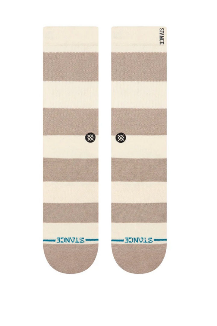 Stance - Stacked Up Crew Socks in String Grey