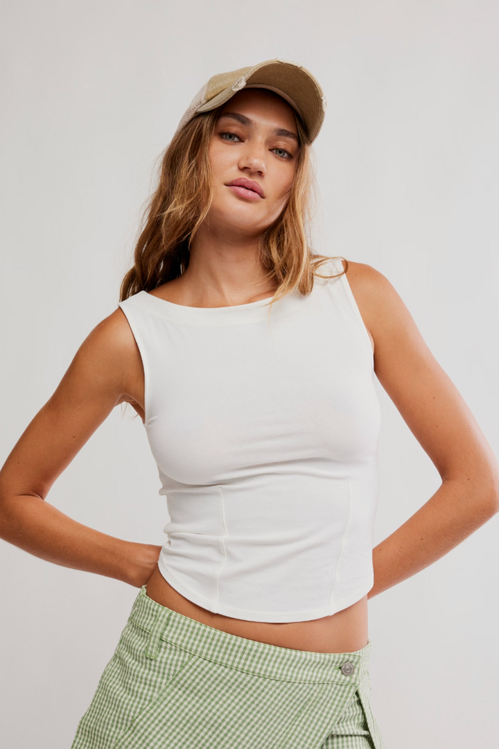Free People - We The Free Iconic Tank in Whisper White