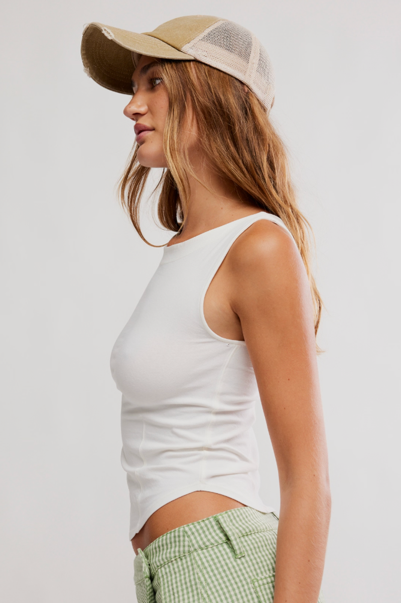 Free People - We The Free Iconic Tank in Whisper White