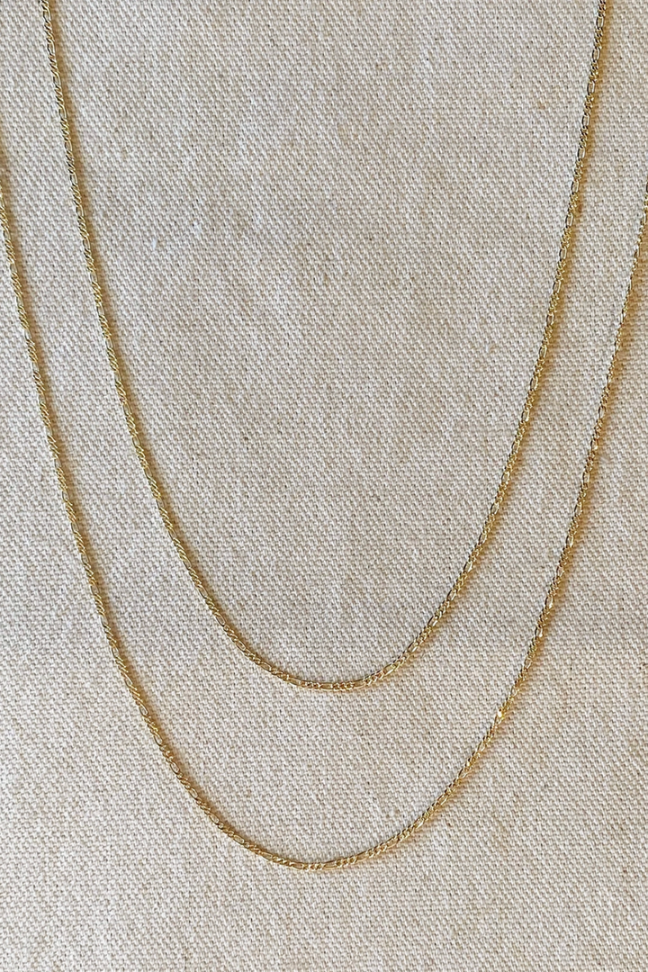 GoldFi - 18k Gold Filled Thin Figaro Chain