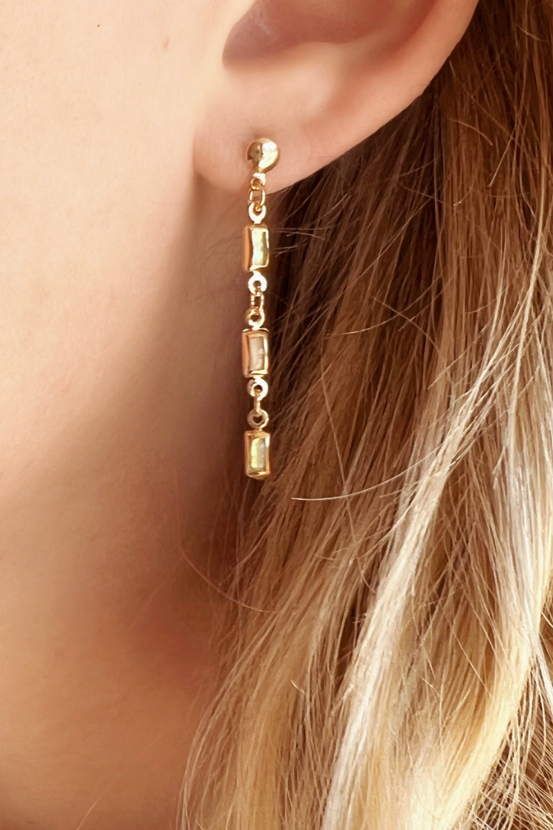 GoldFi - 18k Gold Filled Opal Drop Earrings