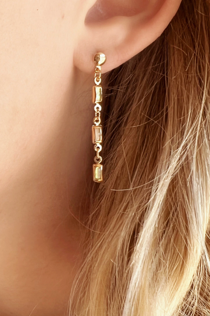 GoldFi - 18k Gold Filled Opal Drop Earrings