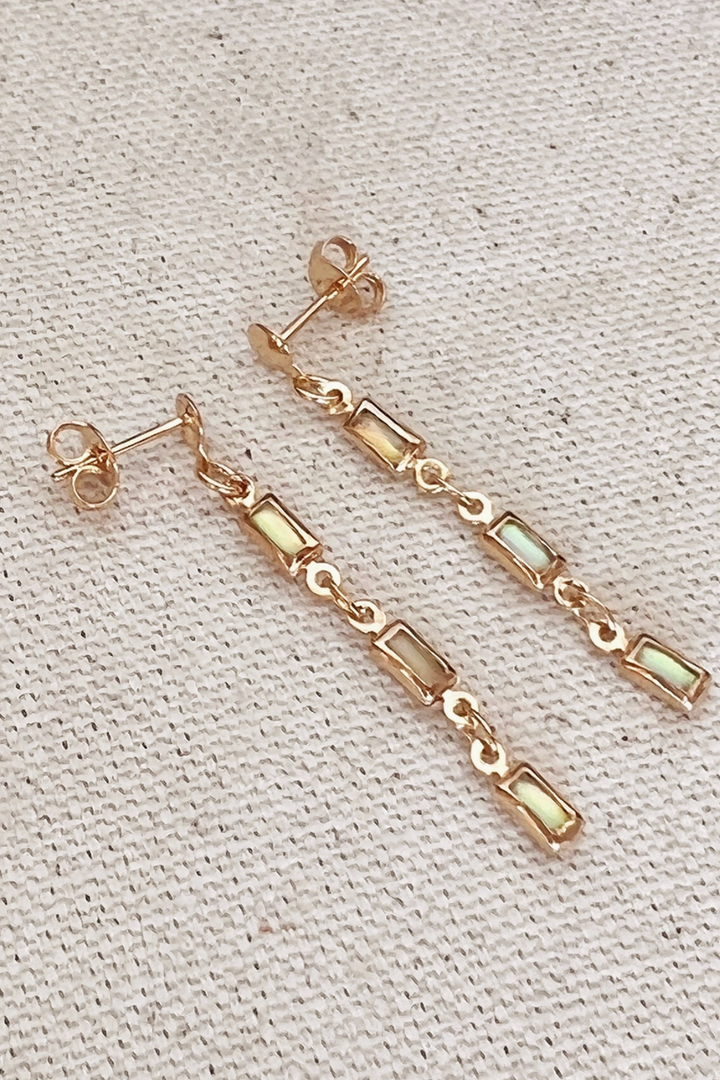 GoldFi - 18k Gold Filled Opal Drop Earrings