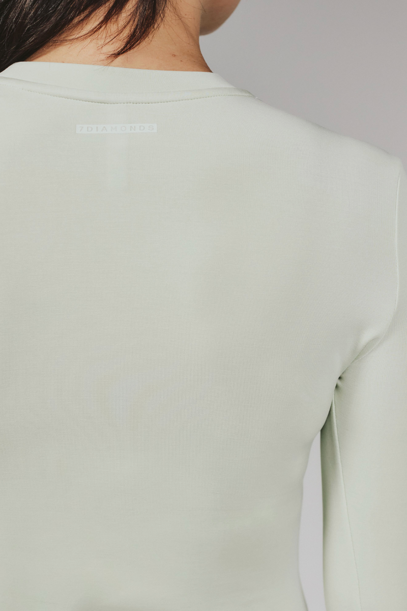 7DIAMONDS - REV™ Long Sleeve Tee in Faded Green