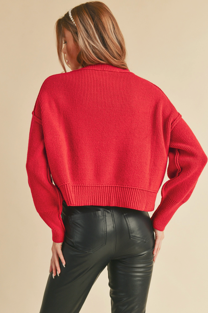 AEMI + CO - Regina Sweater in Red