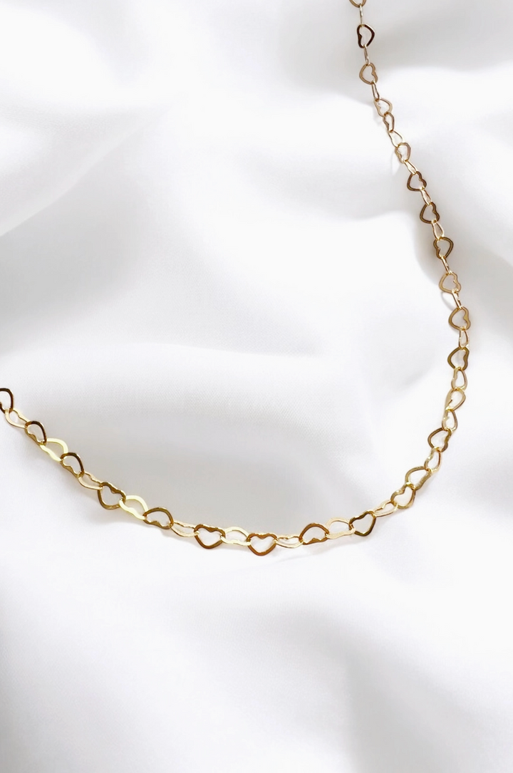 True by Kristy Jewelry - Sweetheart Heart Layering Chain 14k Gold Filled Necklace