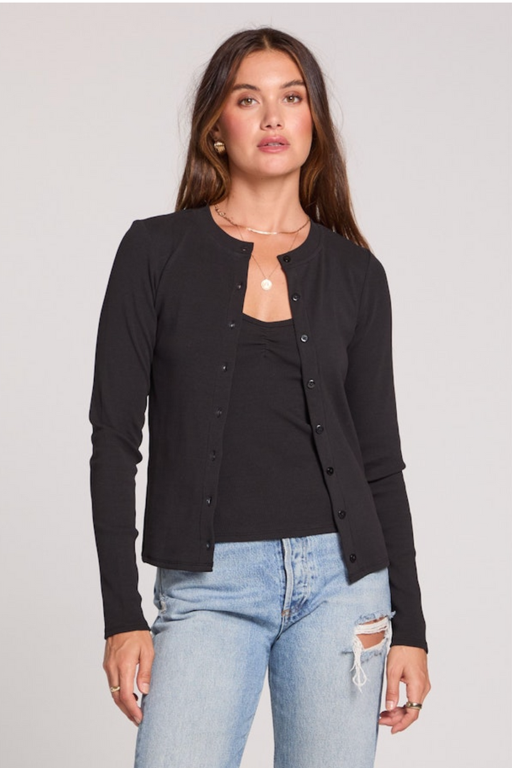 Saltwater LUXE - Long Sleeve Cardigan in Black