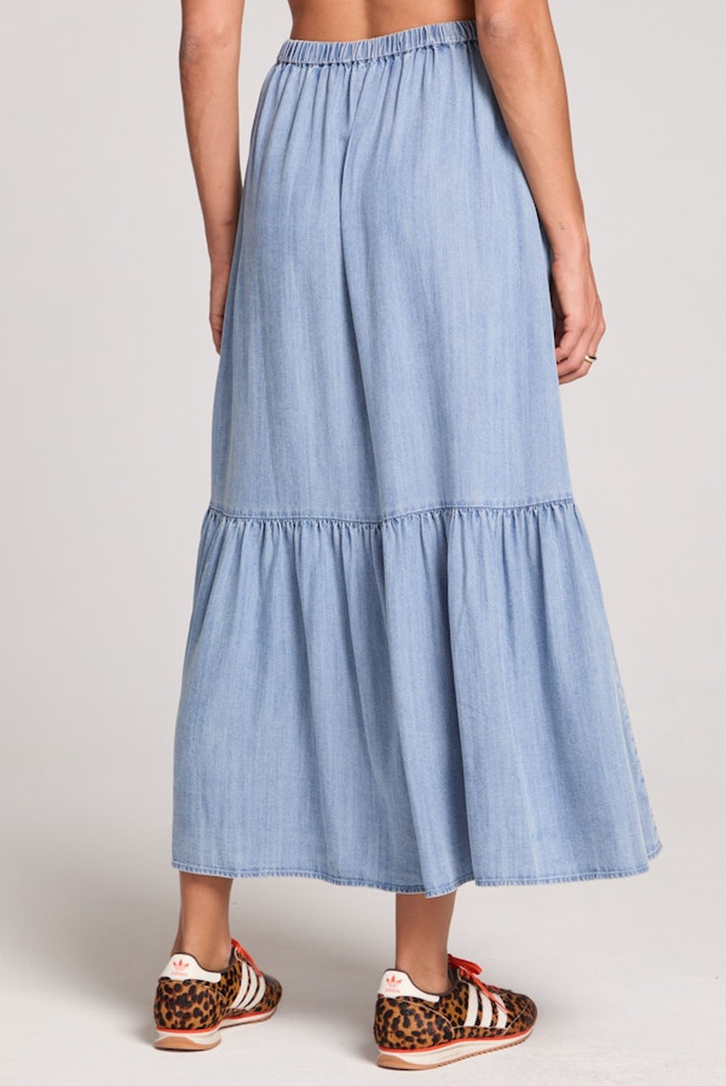 Saltwater LUXE - Osiris Mazi Skirt in Vintage Indigo