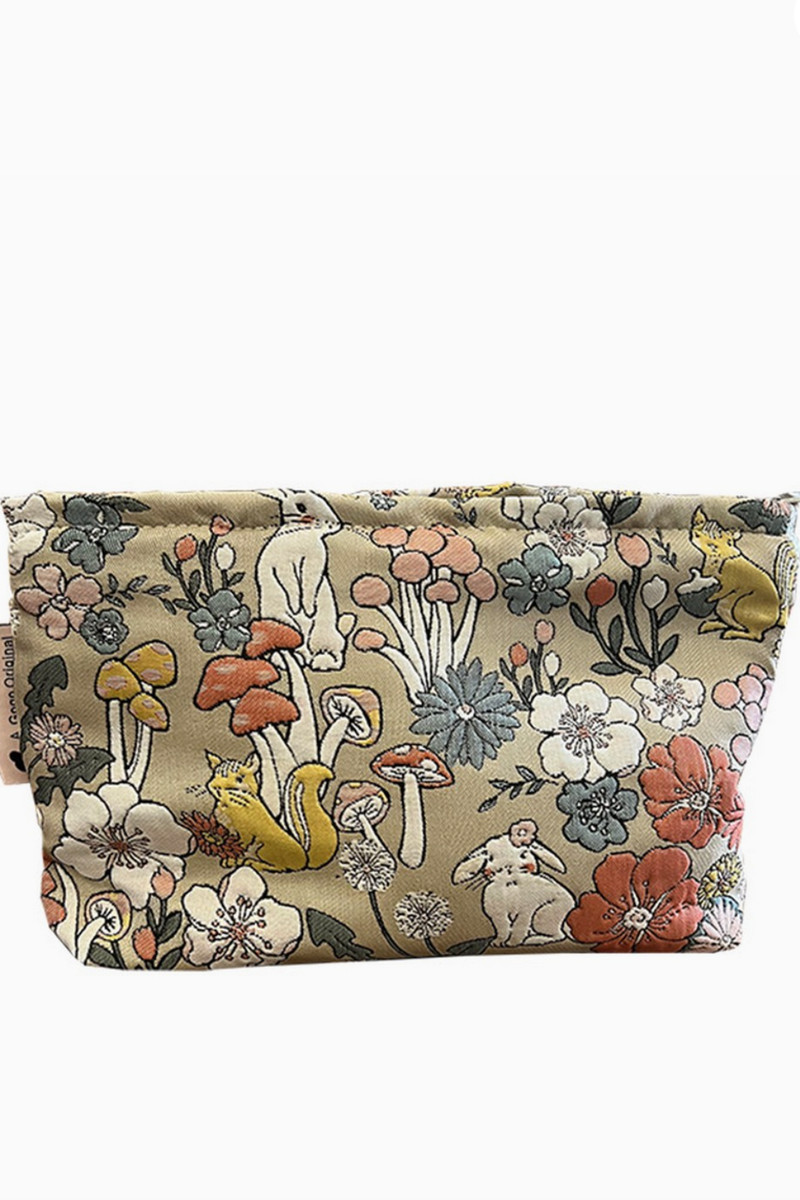 ACCITY - Large Canvas Cosmetic Travel Bag
