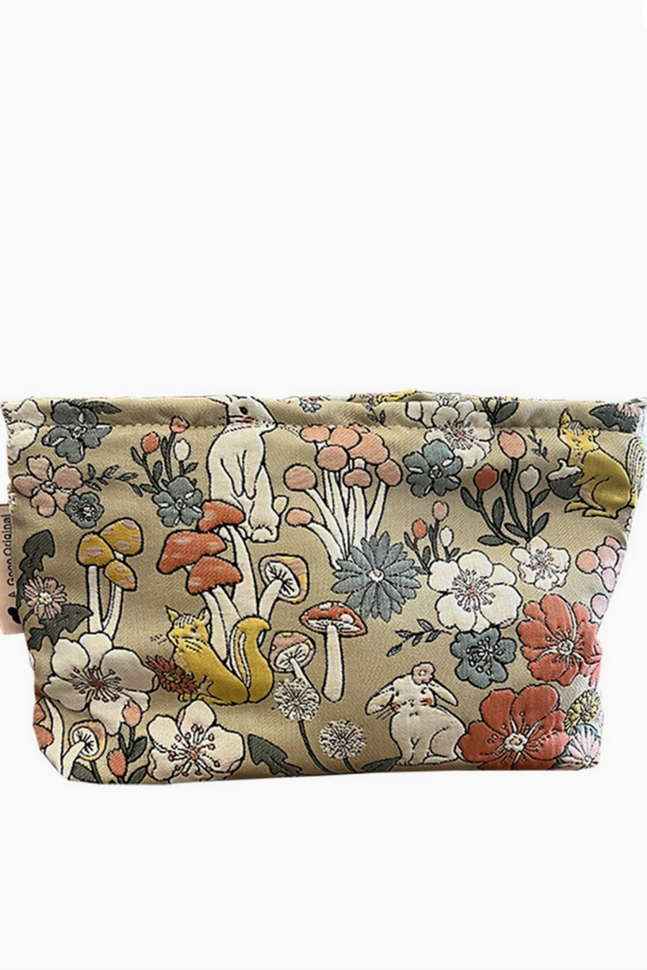 ACCITY - Large Canvas Cosmetic Travel Bag