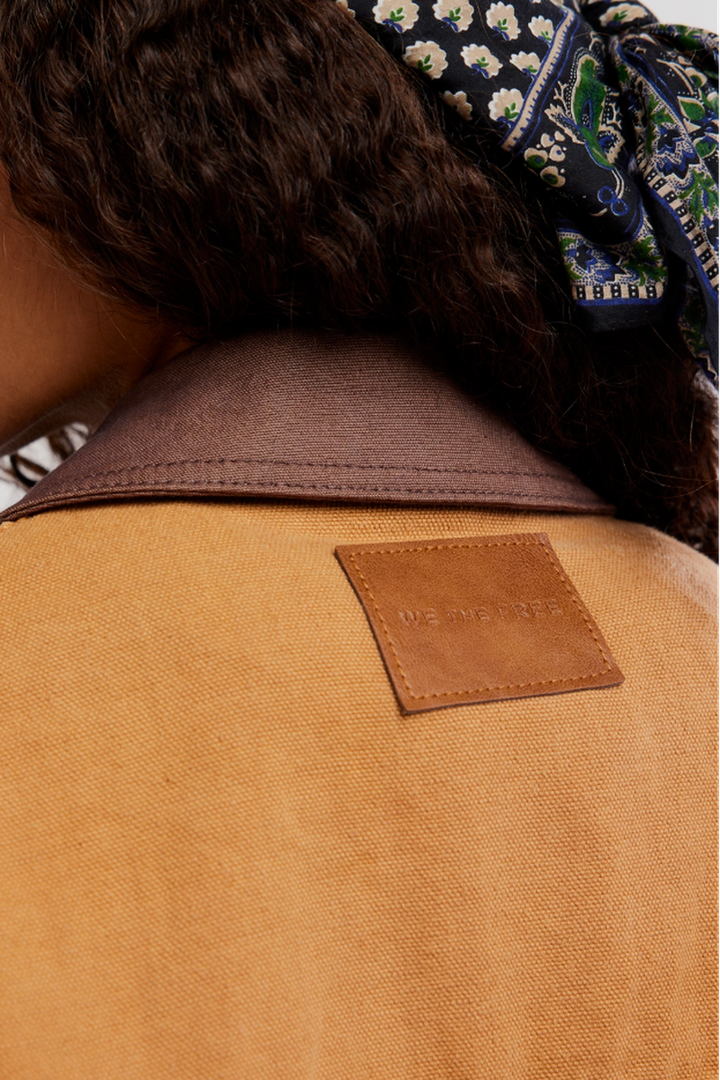 Free People - We The Free Lemon Denim Jacket in Meerkat