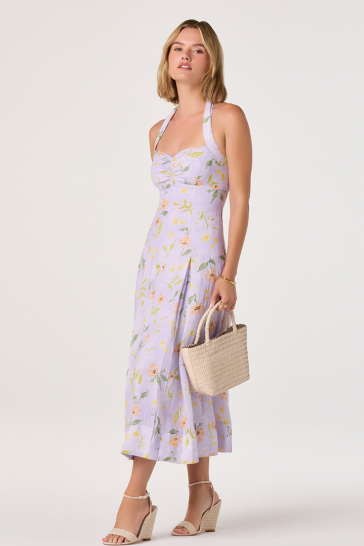 ASTR The Label - Jesenia Dress in Floral Purple