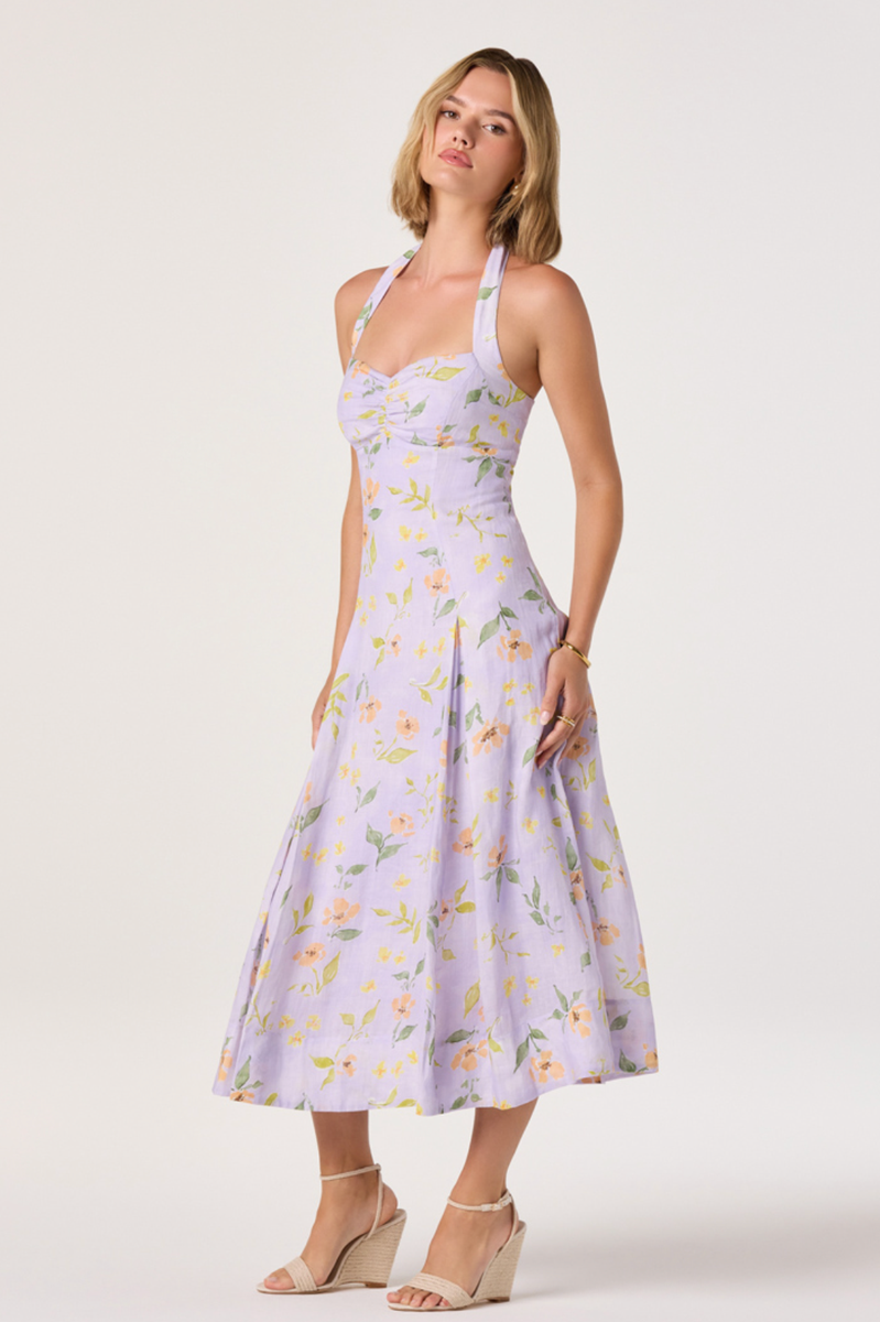 ASTR The Label - Jesenia Dress in Floral Purple