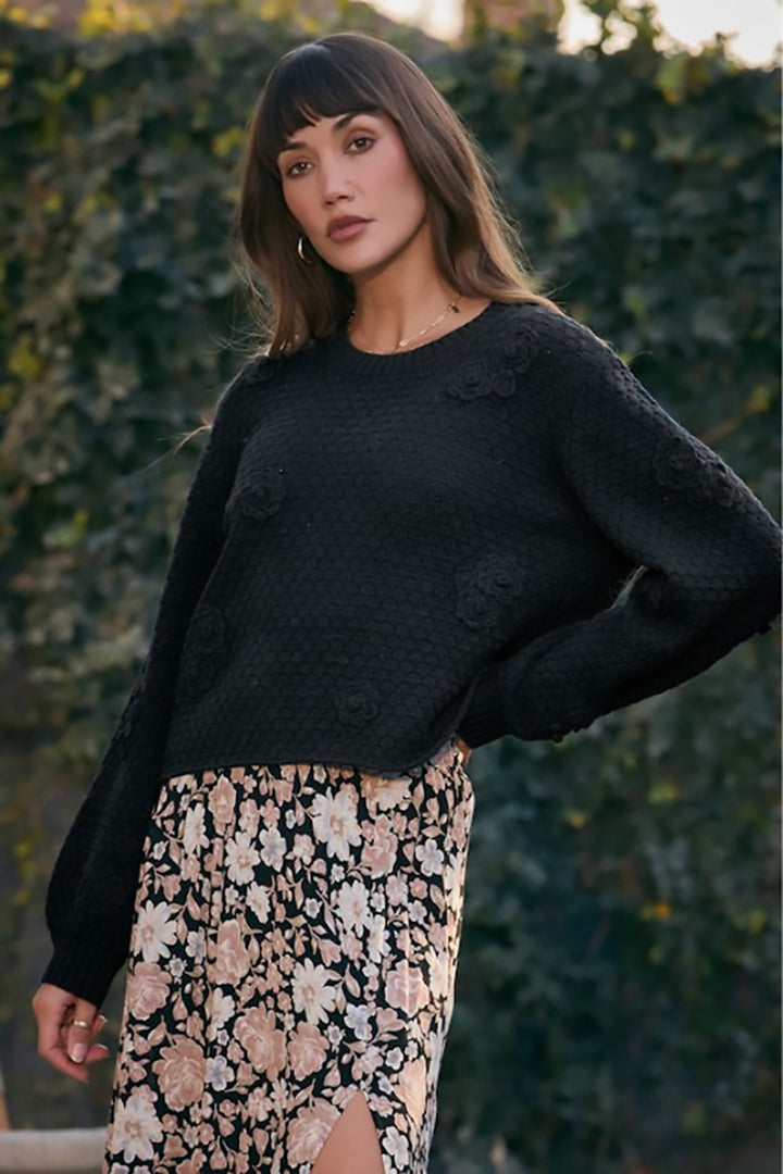 Saltwater LUXE - Aven Sweater in Black