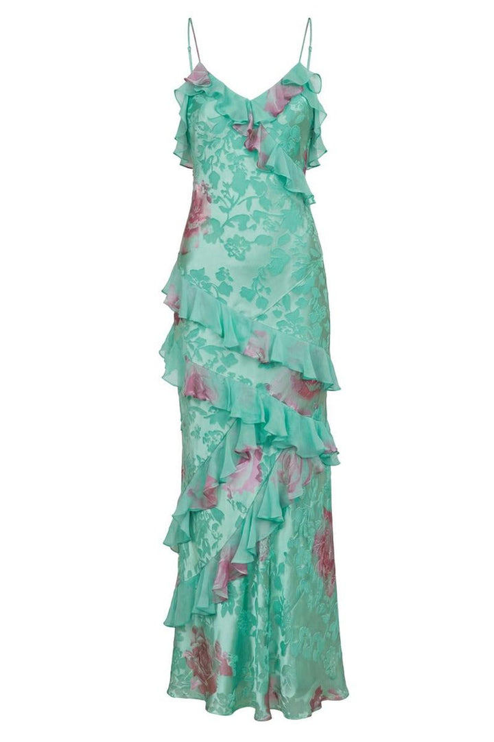 Strawberry Paris - Antibes Dress in Soft Green