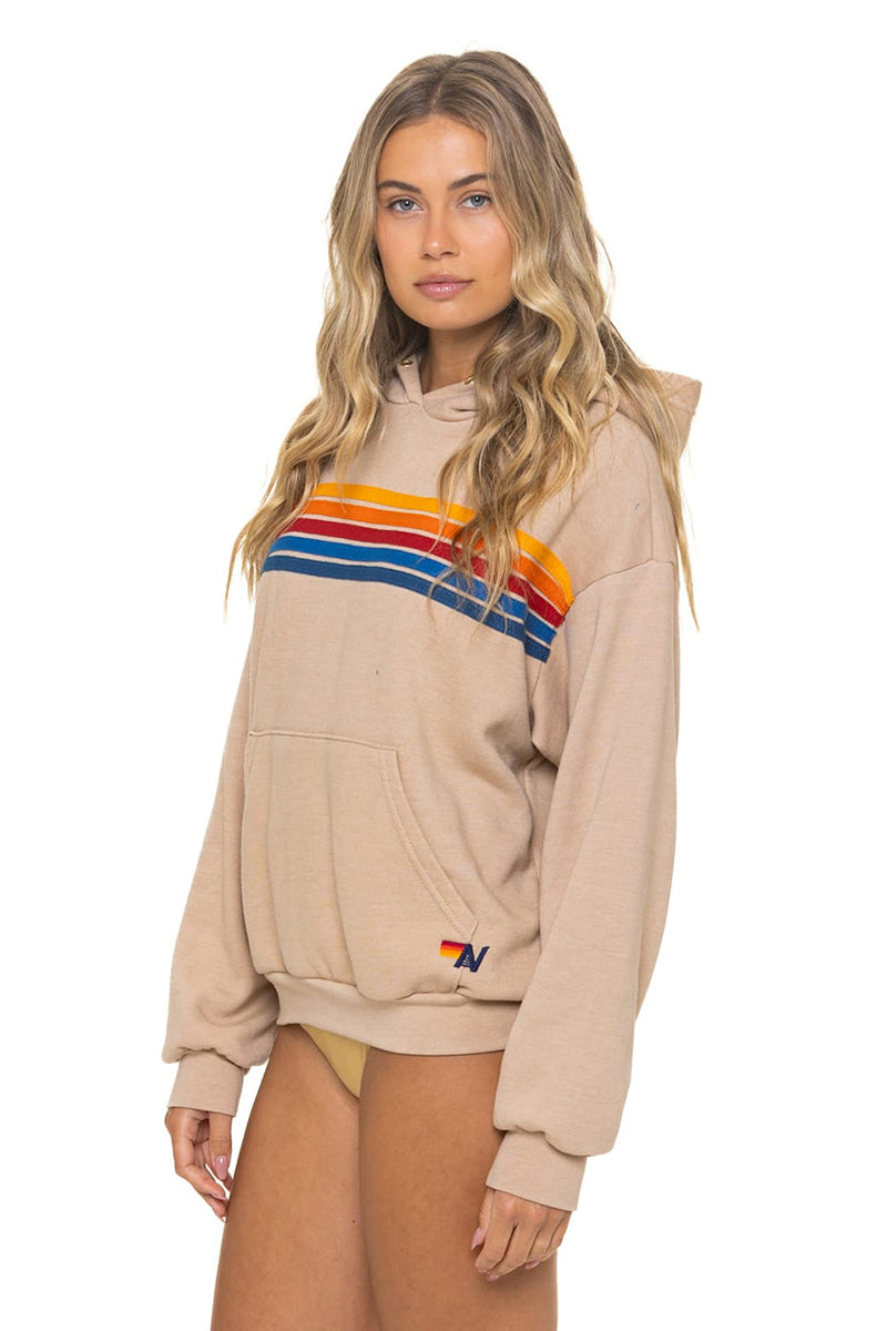 AVIATOR NATION - 5 Stripe Relaxed Pullover Hoodie