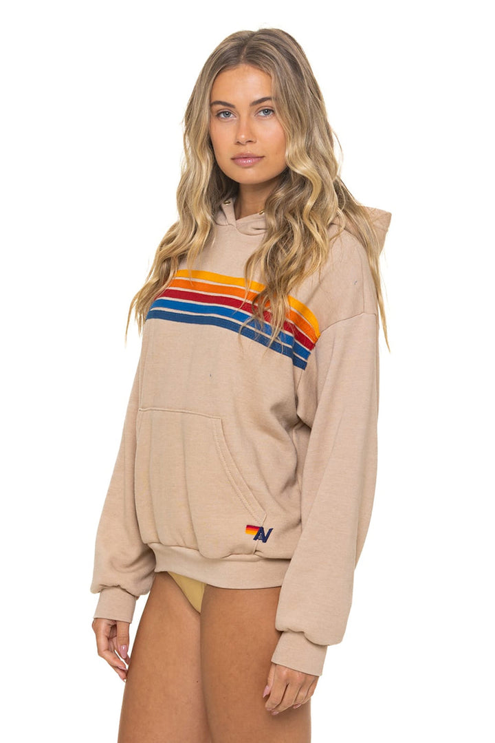 AVIATOR NATION - 5 Stripe Relaxed Pullover Hoodie