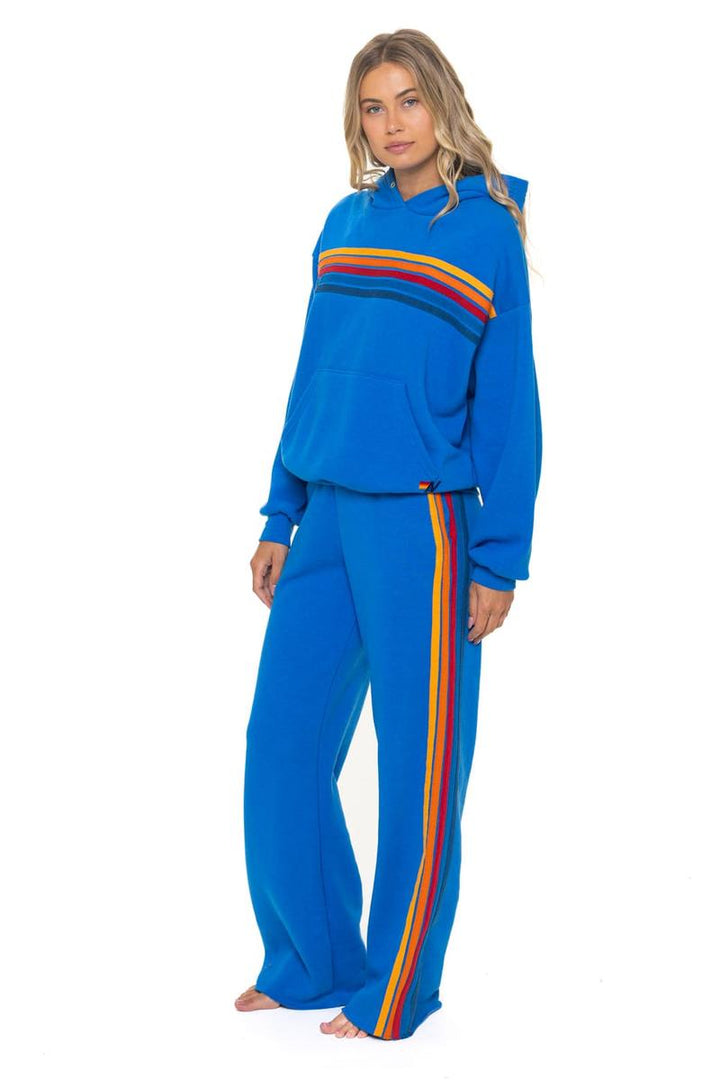 AVIATOR NATION - 5 Stripe Wide Leg Pocket Sweatpants