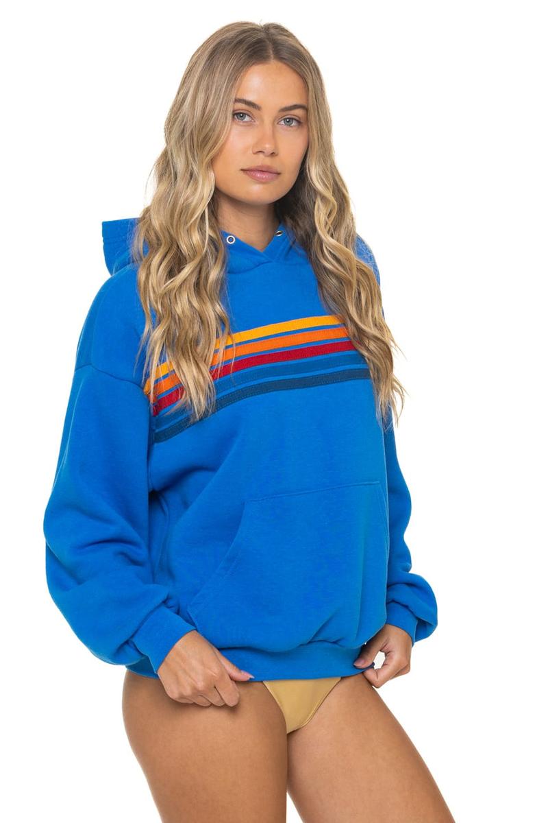 AVIATOR NATION - 5 Stripe Relaxed Pullover Hoodie