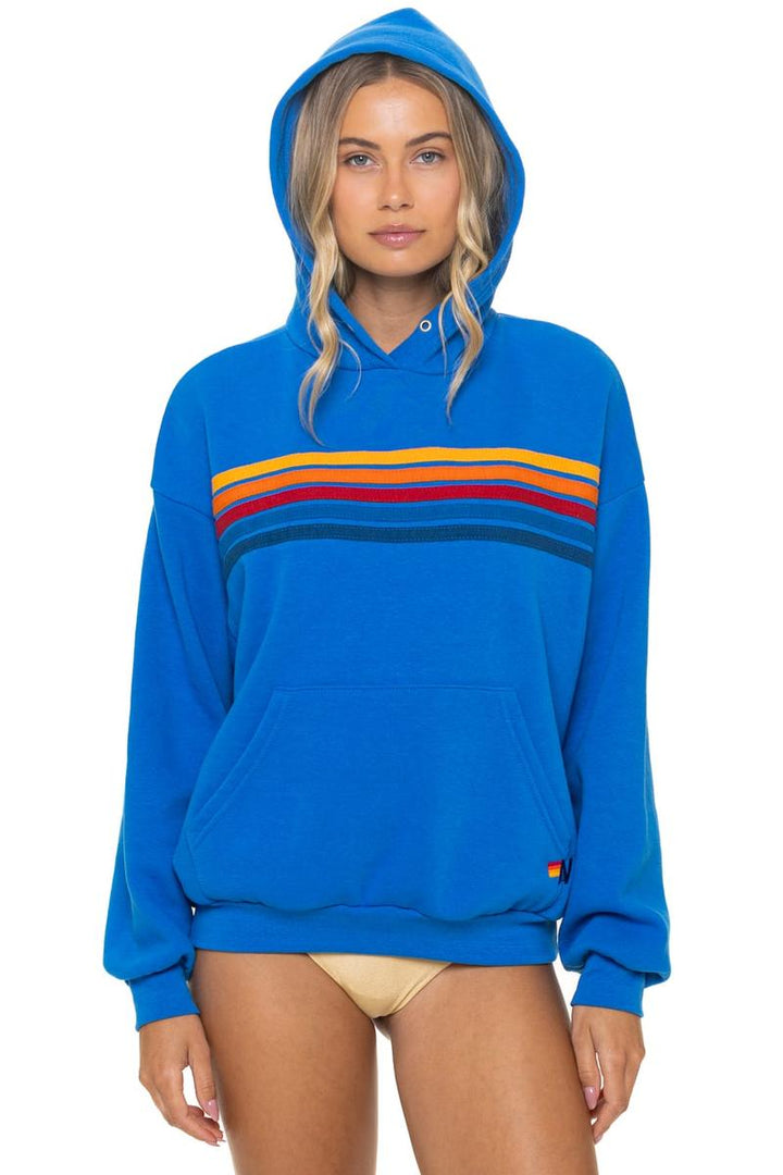 AVIATOR NATION - 5 Stripe Relaxed Pullover Hoodie