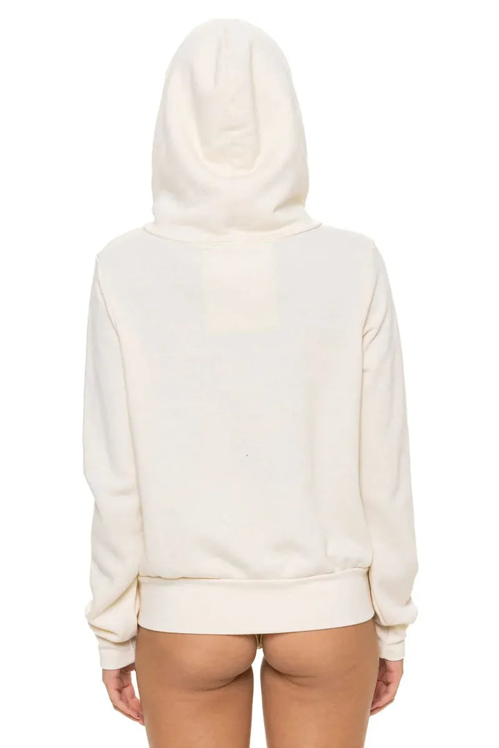 AVIATOR NATION - 5 Stripe Hoodie in Vintage White