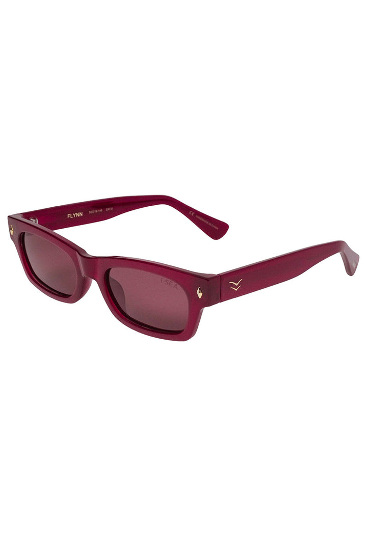 I-SEA - Flynn in Raspberry Frames with Plum Polarized Lenses