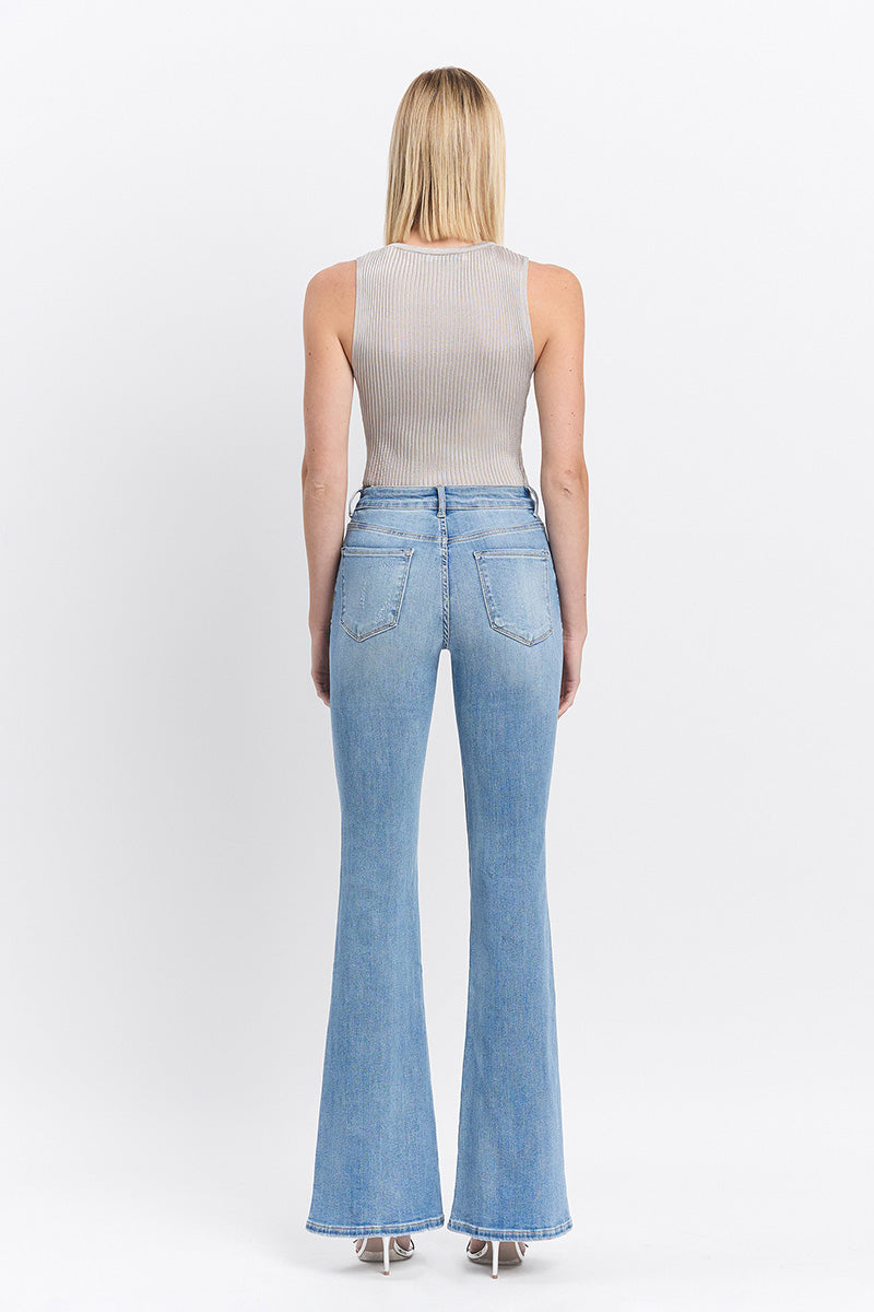 VERVET - High Rise Long Flare Jeans