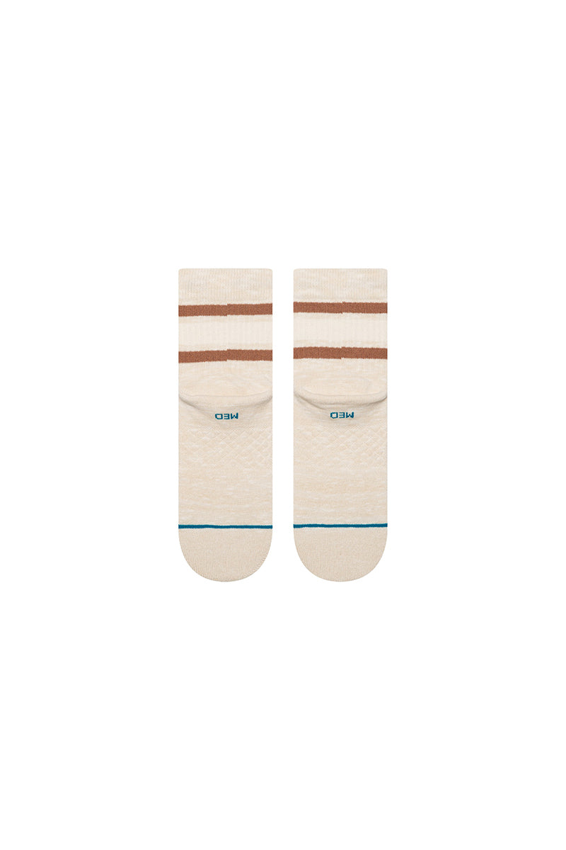 Stance - Womens Boyd Slub Cotton Quarter Medium Cushion in Cream