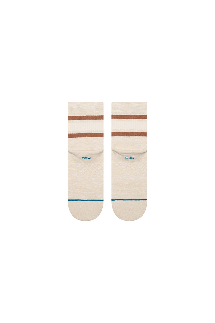 Stance - Womens Boyd Slub Cotton Quarter Medium Cushion in Cream