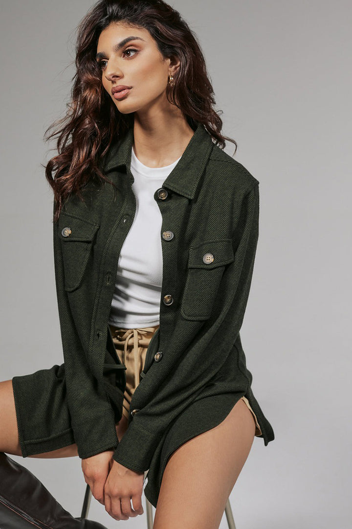 7DIAMONDS - Generation Shacket in Olive