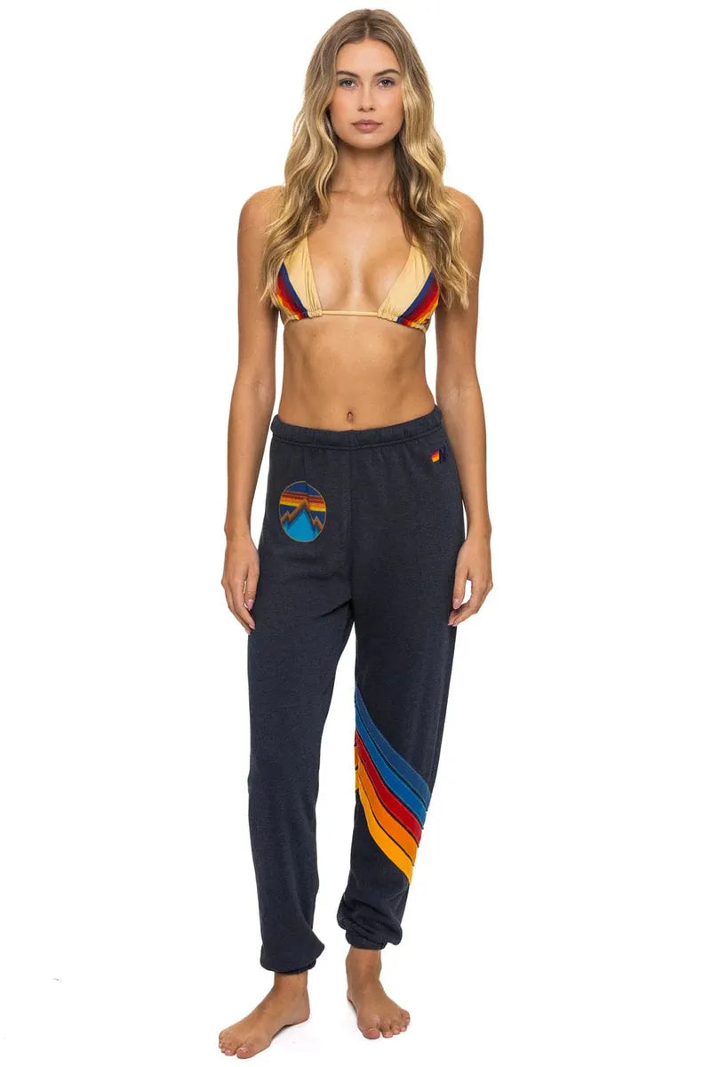 AVIATOR NATION - All Seasons Circle Chevron Sweatpants in Charcoal