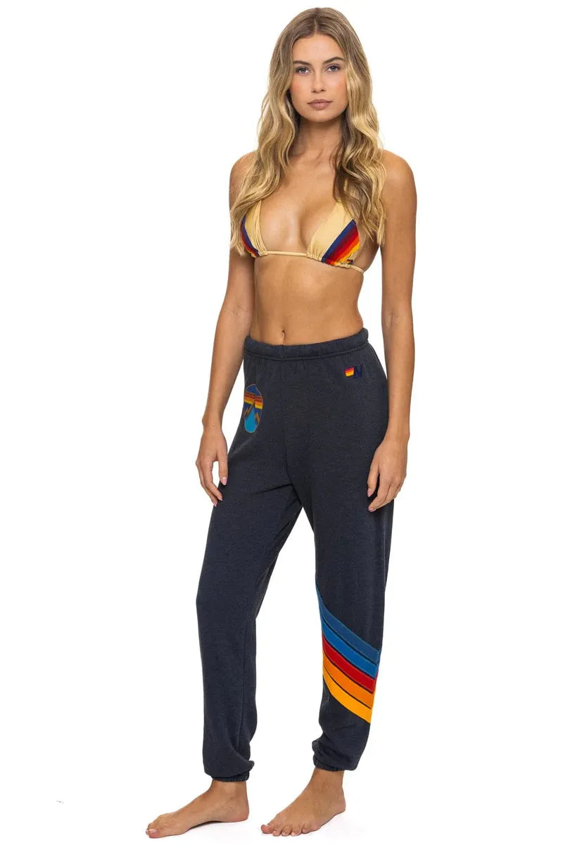 AVIATOR NATION - All Seasons Circle Chevron Sweatpants in Charcoal