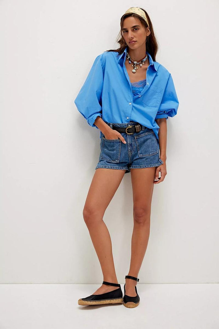 Free People - We The Free Bettie Sailor Shorts in Vixen