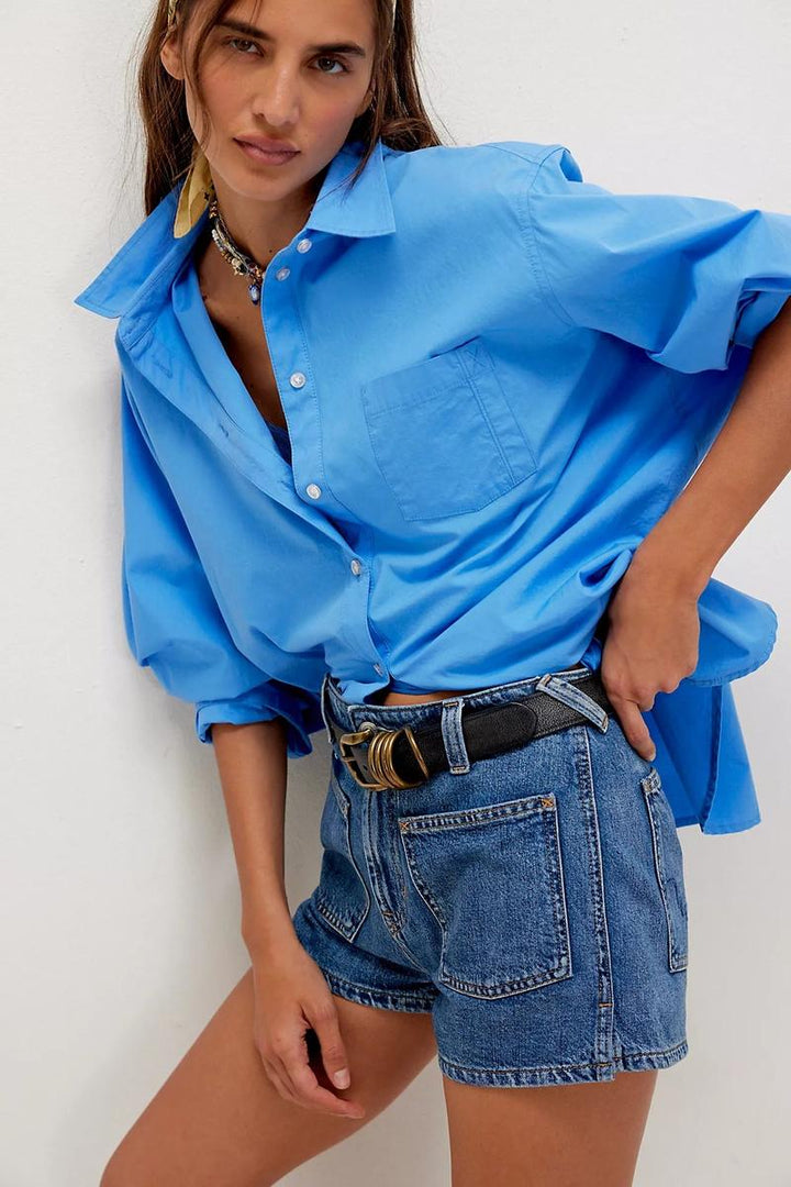 Free People - We The Free Bettie Sailor Shorts in Vixen