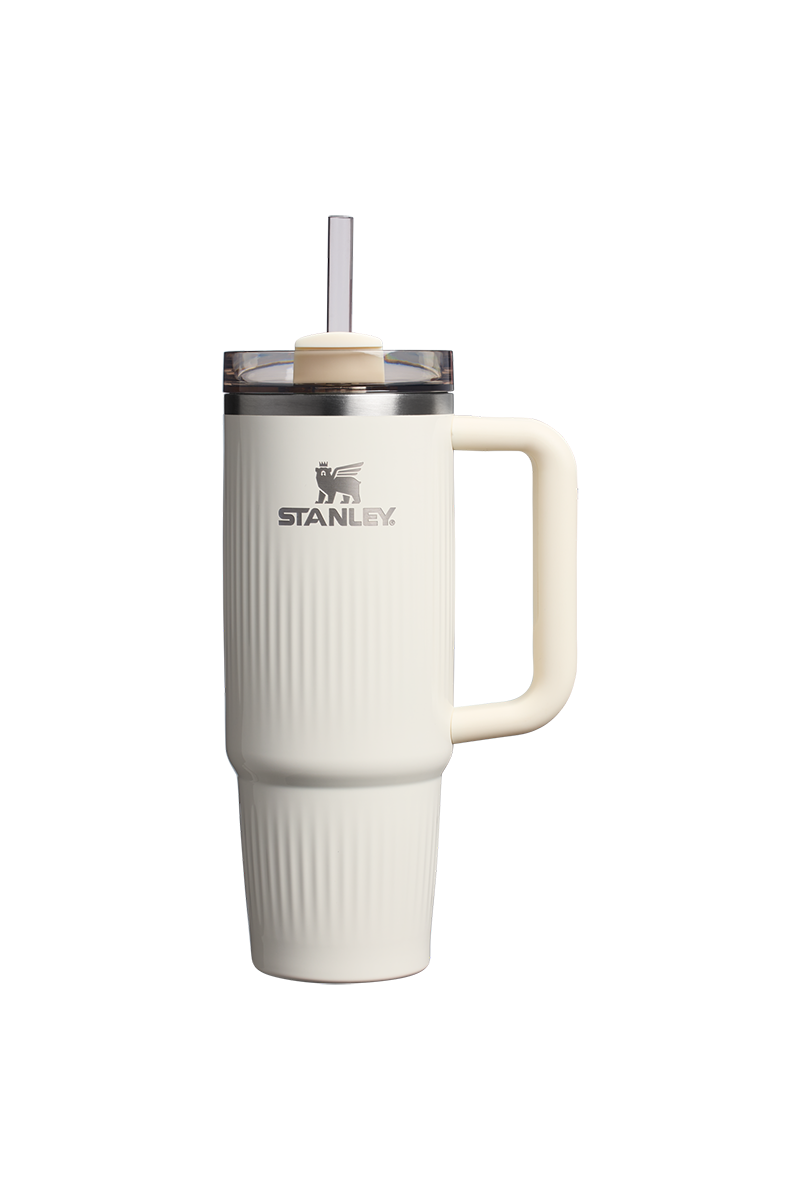Stanley - The Quencher® H2.0 Fluted Tumbler in Cream Gloss (30oz)