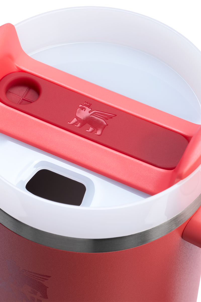 Stanley - The Quencher H2.0 Flowstate™ Tumbler in Hot Coral (30oz)