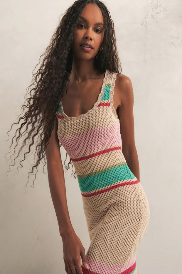 Z Supply - Ibiza Stripe Sweater Dress in Natural