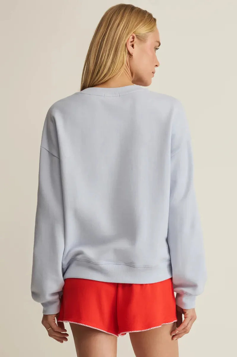 Z-Supply - Free Time Sweatshirt in Hampton Blues