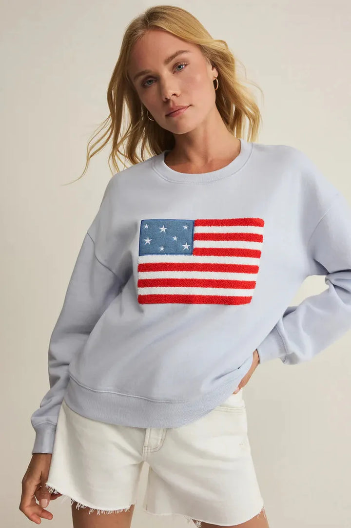 Z-Supply - Free Time Sweatshirt in Hampton Blues