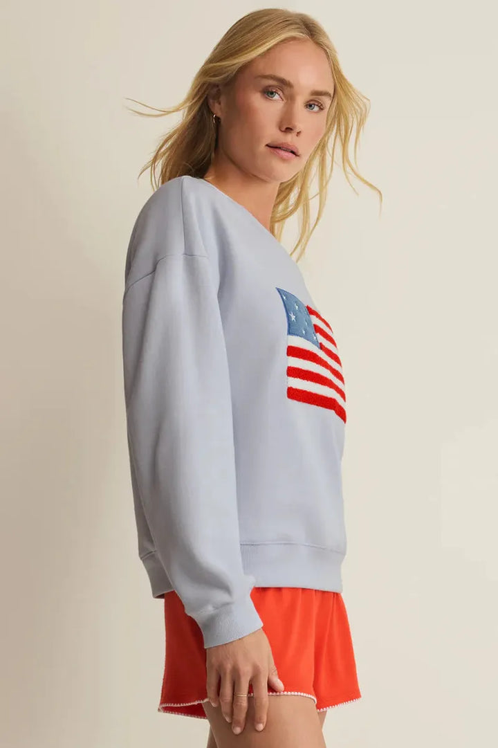 Z-Supply - Free Time Sweatshirt in Hampton Blues