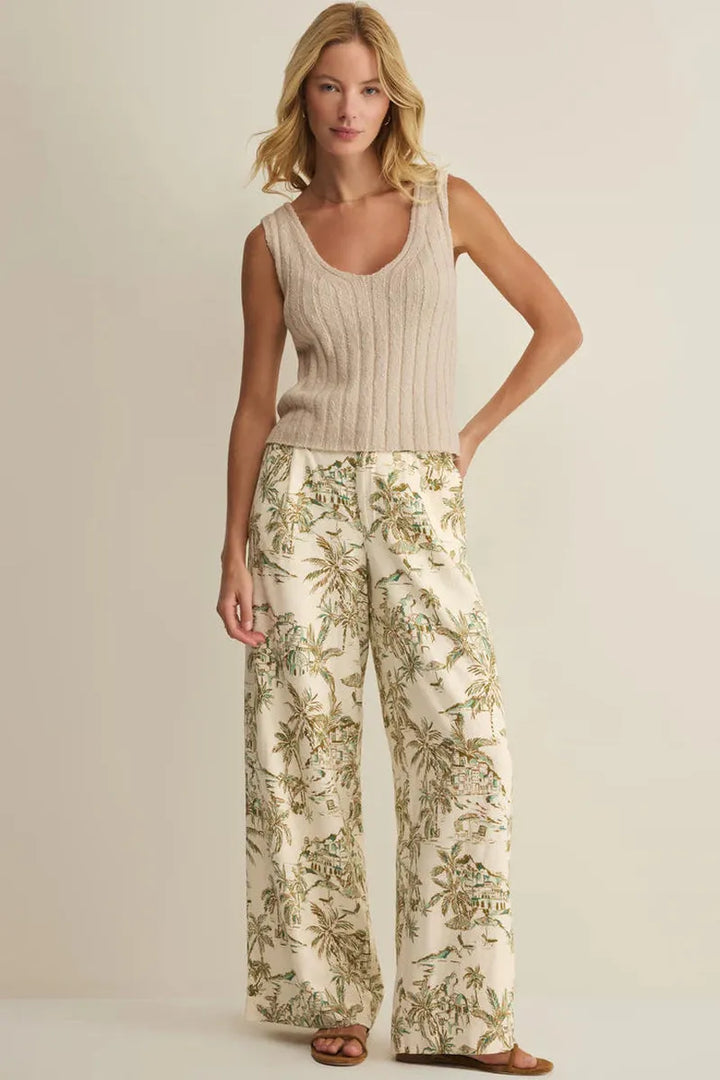 Z Supply - Overlook Tiki Linen Pant in Island Coconut