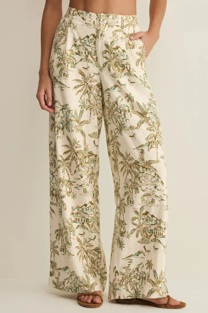 Z Supply - Overlook Tiki Linen Pant in Island Coconut