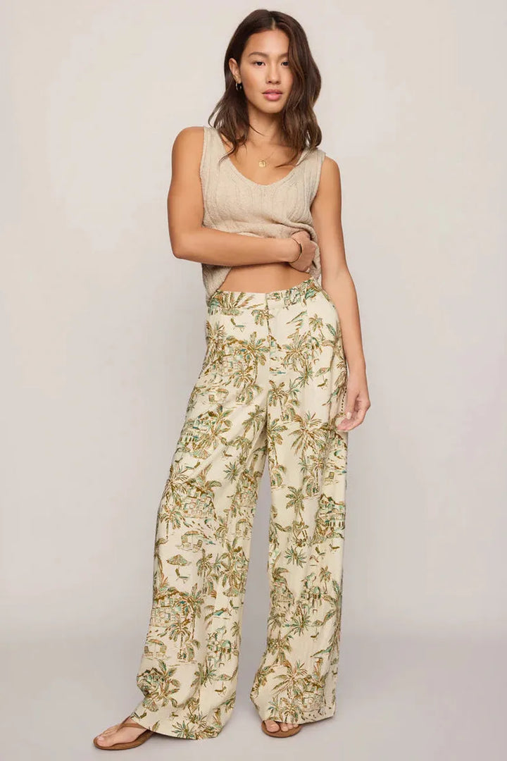 Z Supply - Overlook Tiki Linen Pant in Island Coconut