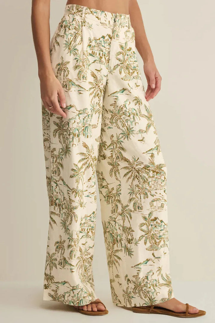 Z Supply - Overlook Tiki Linen Pant in Island Coconut